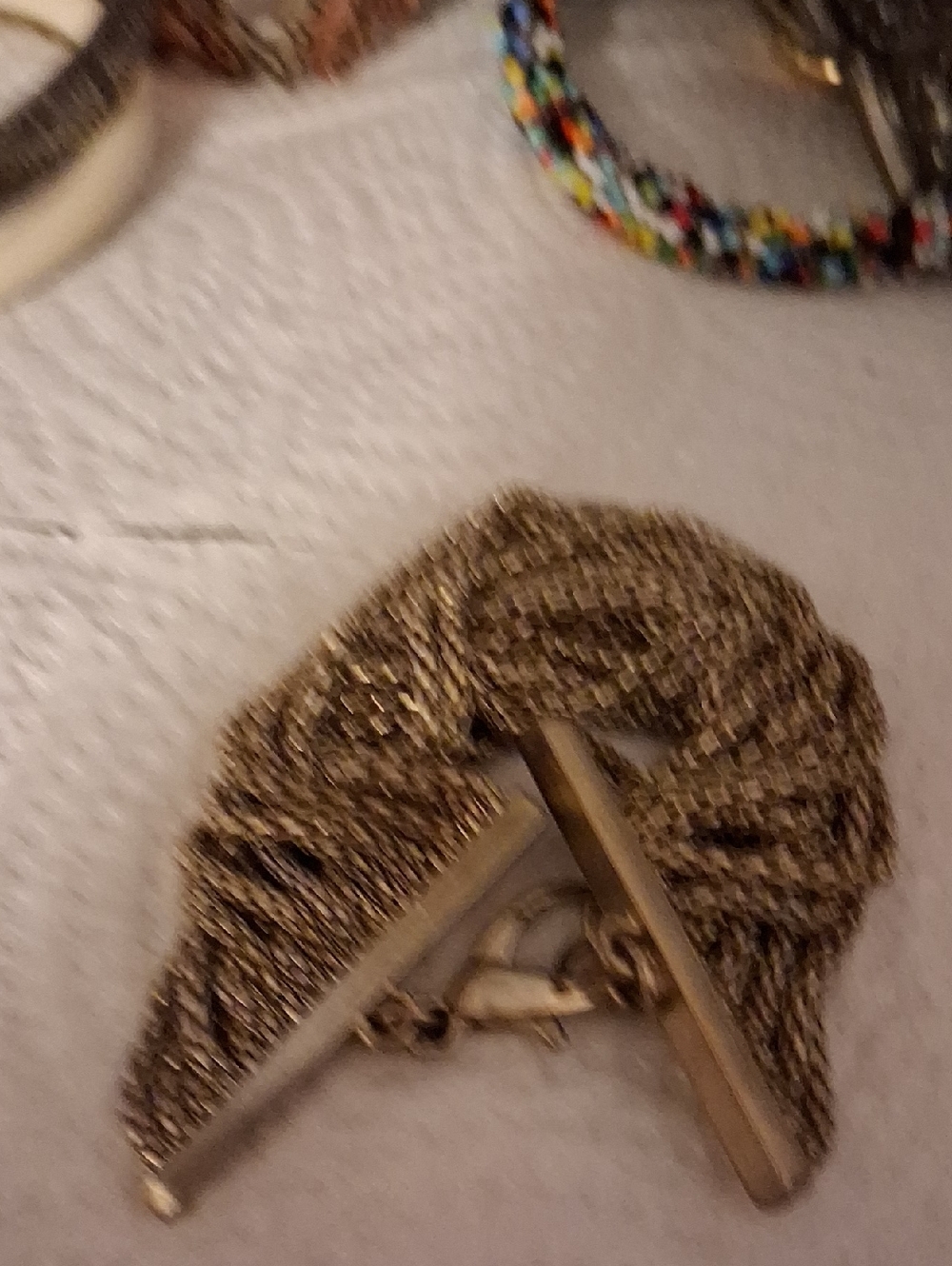 Express Gold-Tone Chain Mesh Key & Card Holder